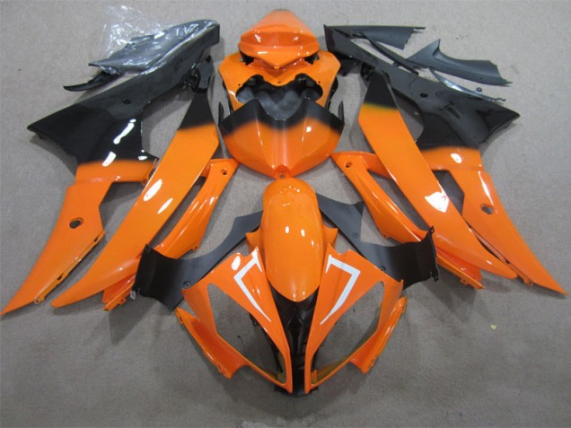 Orange 08-16 YZF R6 Motorcycle Bodywork Orange 08-16 YZF R6 Motorcycle Bodywork