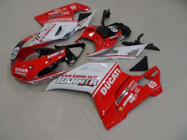Orange Banner 69 07-14 Ducati 848 1098 1198 Motorcycle Fairings