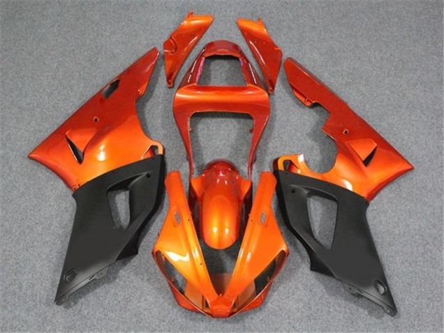 Orange Black 00-01 YZF R1 Motorcycle Fairings Orange Black 00-01 YZF R1 Motorcycle Fairings