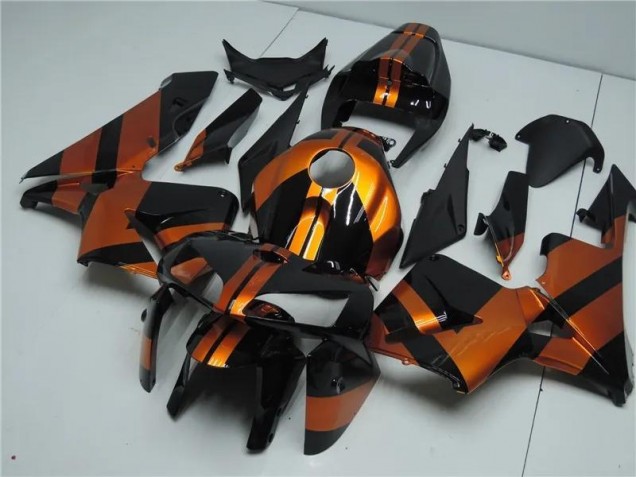 Orange Black 05-06 CBR600RR Motorcycle Fairing Kits Orange Black 05-06 CBR600RR Motorcycle Fairing Kits