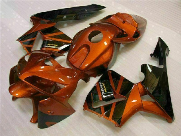 Orange Black 05-06 CBR600RR Motorcycle Fairings Orange Black 05-06 CBR600RR Motorcycle Fairings