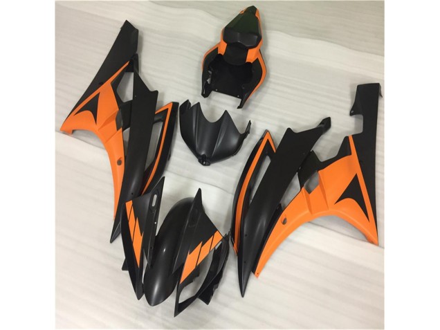 Orange Black 06-07 YZF R6 Motorcycle Fairing Orange Black 06-07 YZF R6 Motorcycle Fairing