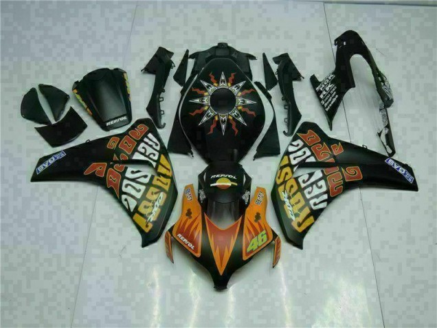 Orange Black 08-11 CBR1000RR Motorcycle Fairings Orange Black 08-11 CBR1000RR Motorcycle Fairings