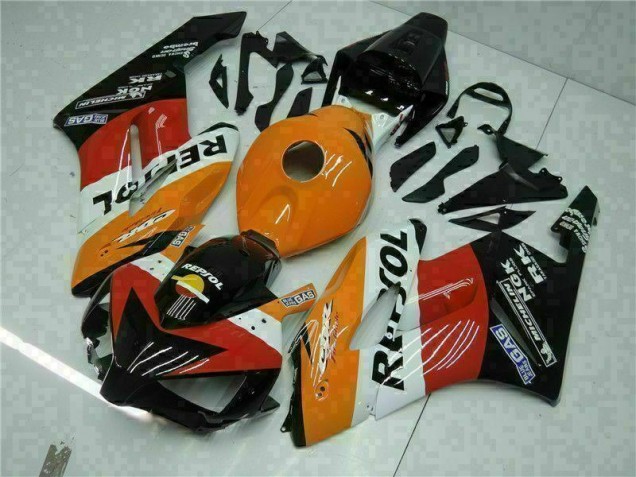Orange Black Repsol 04-05 CBR1000RR Motorcycle Fairings Orange Black Repsol 04-05 CBR1000RR Motorcycle Fairings