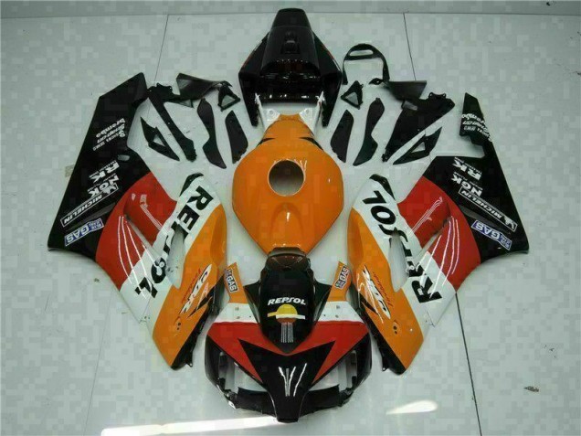 Orange Black Repsol 04-05 CBR1000RR Motorcycle Fairings Orange Black Repsol 04-05 CBR1000RR Motorcycle Fairings
