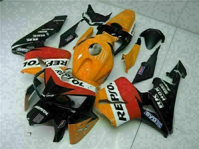 Orange Black Repsol 05-06 CBR600RR Motorcycle Bodywork