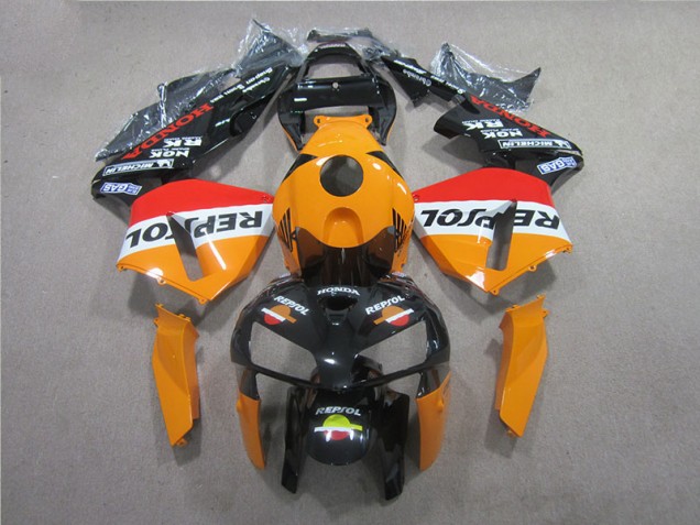 Orange Black Repsol 05-06 CBR600RR Motorcycle Fairings Orange Black Repsol 05-06 CBR600RR Motorcycle Fairings