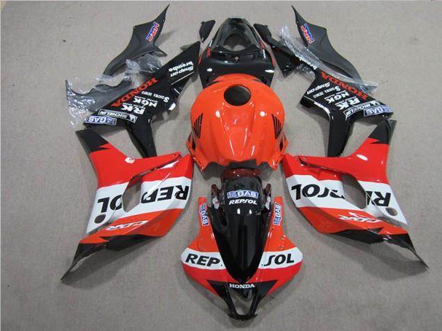 Orange Black Repsol 07-08 CBR600RR Motorcycle Fairings Orange Black Repsol 07-08 CBR600RR Motorcycle Fairings