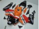 Orange Red Black Repsol 03-04 CBR600RR Motorcycle Fairings