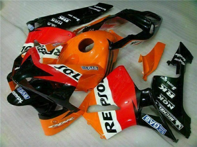 Orange Repsol 03-04 CBR600RR Motorcycle Fairings Orange Repsol 03-04 CBR600RR Motorcycle Fairings