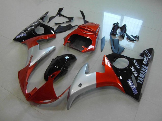 Orange Silver Black 03-05 YZF R6 Motorcycle Fairings Orange Silver Black 03-05 YZF R6 Motorcycle Fairings