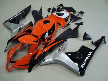 Orange Silver Black 07-08 CBR600RR Motorcycle Fairings