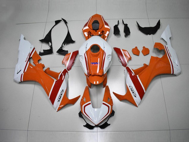 Orange White HRC 17-20 CBR1000RR Motorcycle Fairings Orange White HRC 17-20 CBR1000RR Motorcycle Fairings