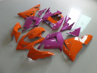 Orange and Pink 03-05 ZX10R Motorcycle Fairings