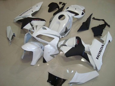 Pearl White Matte Black 05-06 CBR600RR Motorcycle Fairings