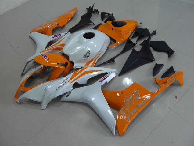 Pearl White Orange 07-08 CBR600RR Motorcycle Fairings Pearl White Orange 07-08 CBR600RR Motorcycle Fairings