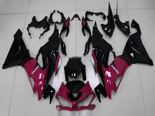 Pink Black 19-23 ZX6R Motorcycle Fairings Pink Black 19-23 ZX6R Motorcycle Fairings