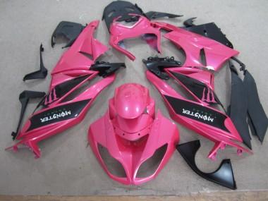 Pink Black Monster 09-12 ZX6R Motorcycle Fairings