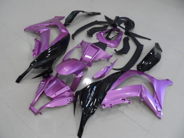 Pink and Black 11-15 ZX10R Motorcycle Fairings Pink and Black 11-15 ZX10R Motorcycle Fairings
