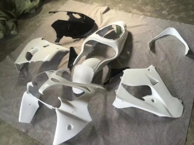 Pure White Glossy Black 00-01 ZX9R Motorcycle Fairings
