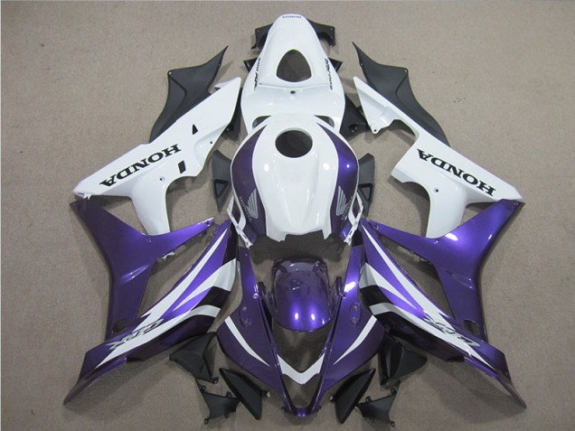 Purple White 07-08 CBR600RR Motorcycle Fairings Purple White 07-08 CBR600RR Motorcycle Fairings