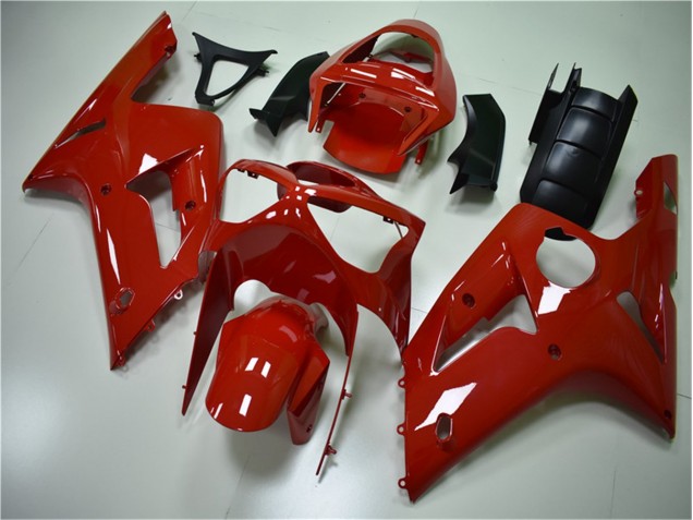 Red 03-04 ZX6R Motorcycle Fairings Red 03-04 ZX6R Motorcycle Fairings