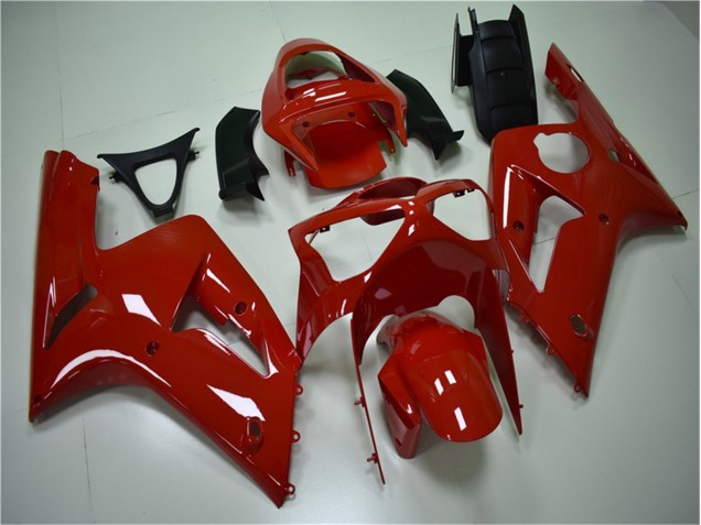 Red 03-04 ZX6R Motorcycle Fairings Red 03-04 ZX6R Motorcycle Fairings
