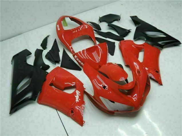 Red 05-06 ZX6R Motorcycle Fairing Red 05-06 ZX6R Motorcycle Fairing