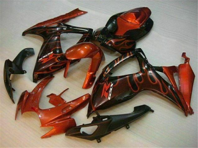 Red 06-07 GSXR 600/750 Motorcycle Fairings Red 06-07 GSXR 600/750 Motorcycle Fairings
