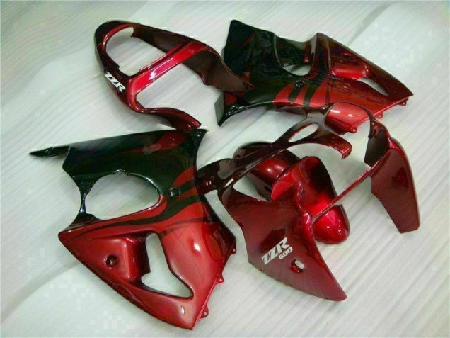 Red Black 00-02 ZX6R Motorcycle Fairings Red Black 00-02 ZX6R Motorcycle Fairings