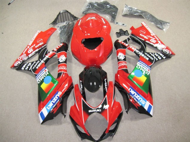 Red Black 04-05 GSXR 600 Motorcycle Fairings Red Black 04-05 GSXR 600 Motorcycle Fairings