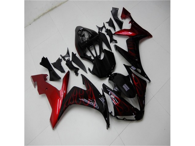 Red Black 04-06 YZF R1 Motorcycle Fairing Red Black 04-06 YZF R1 Motorcycle Fairing