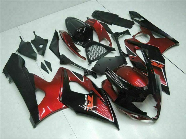 Red Black 05-06 GSXR 1000 Motorcycle Fairings Red Black 05-06 GSXR 1000 Motorcycle Fairings