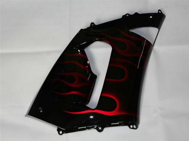 Red Black 05-06 ZX6R Motorcycle Fairings Red Black 05-06 ZX6R Motorcycle Fairings