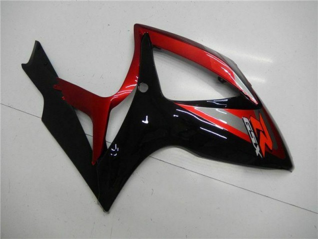 Red Black 06-07 GSXR 600/750 Motorcycle Fairings Red Black 06-07 GSXR 600/750 Motorcycle Fairings