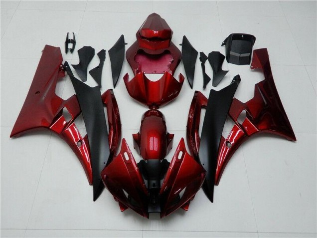 Red Black 06-07 YZF R6 Motorcycle Fairing Red Black 06-07 YZF R6 Motorcycle Fairing