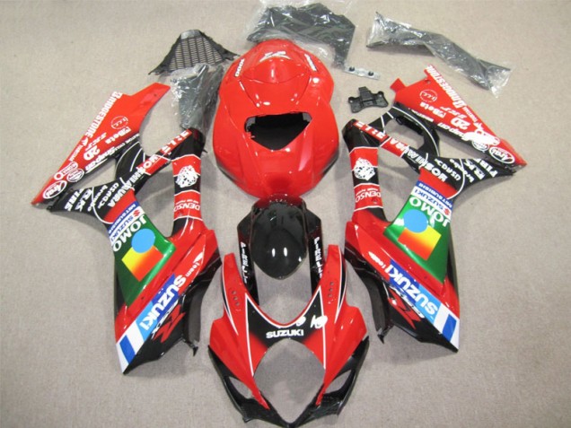 Red Black 07-08 GSXR 1000 Motorcycle Fairings Red Black 07-08 GSXR 1000 Motorcycle Fairings