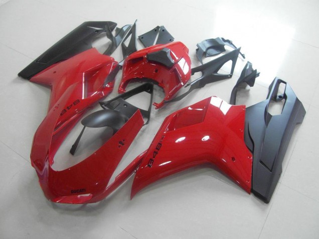 Red Black 07-14 Ducati 848 1098 1198 Motorcycle Fairings Red Black 07-14 Ducati 848 1098 1198 Motorcycle Fairings