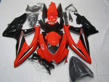 Red Black 08-10 GSXR 600 Motorcycle Fairings