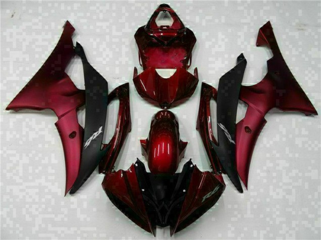 Red Black 08-16 YZF R6 Motorcycle Bodywork Red Black 08-16 YZF R6 Motorcycle Bodywork