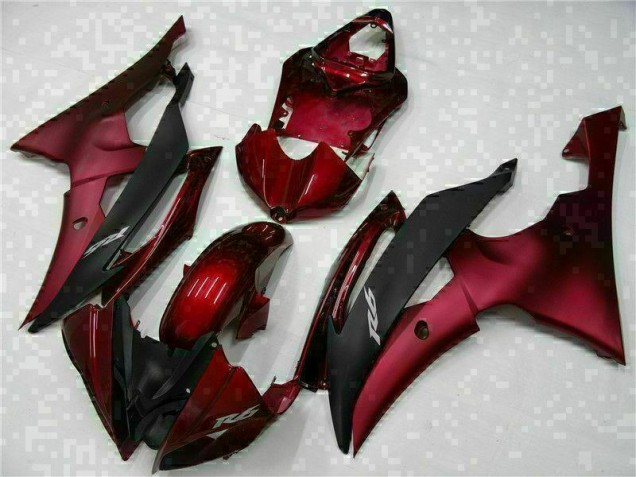 Red Black 08-16 YZF R6 Motorcycle Bodywork Red Black 08-16 YZF R6 Motorcycle Bodywork