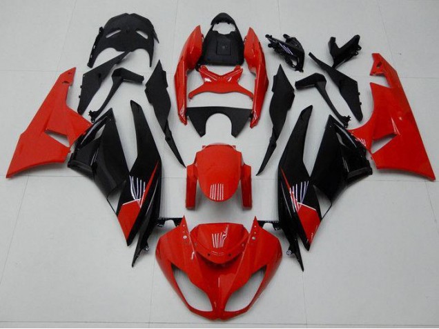 Red Black 09-12 ZX6R Motorcycle Fairings Red Black 09-12 ZX6R Motorcycle Fairings