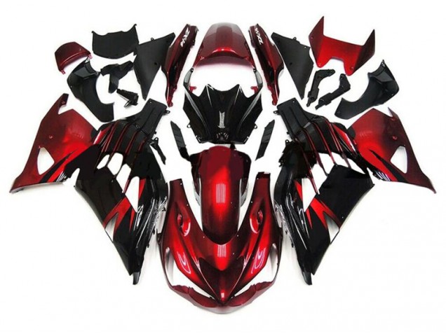 Red Black 12-21 ZX14R ZZR1400 Motorcycle Fairings Red Black 12-21 ZX14R ZZR1400 Motorcycle Fairings