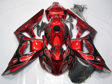 Red Black Flame 06-07 CBR1000RR Motorcycle Fairing