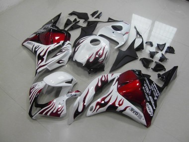 Red Black Flame 09-12 CBR600RR Motorcycle Fairings