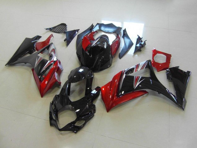 Red Black No Sticker 07-08 GSXR 1000 Motorcycle Fairings