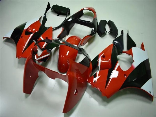 Red Black White 00-02 ZX6R Motorcycle Fairings Red Black White 00-02 ZX6R Motorcycle Fairings