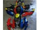 Red Blue 06-07 GSXR 600/750 Motorcycle Fairings
