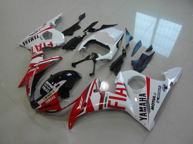 Red Fiat 03-05 YZF R6 Motorcycle Fairings Red Fiat 03-05 YZF R6 Motorcycle Fairings