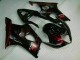 Red Flame 03-04 GSXR 1000 Motorcycle Fairings